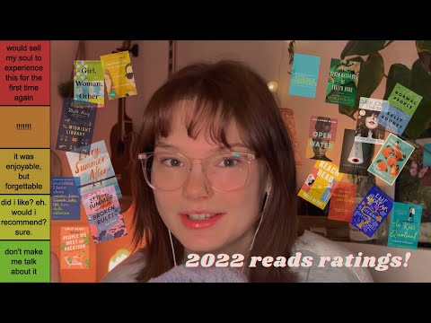 ASMR tier ranking every book I read in 2022 (whispered)