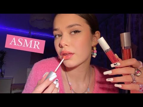 АСМР:БЛЕСКИ ДЛЯ ГУБ💋(поцелуи, звуки рта)/ASMR: LIP GLOSS(mouth sounds)