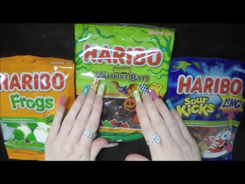 ASMR Haribo Gummy Candy Taste Test & Eat With Me | Whispered Ramble