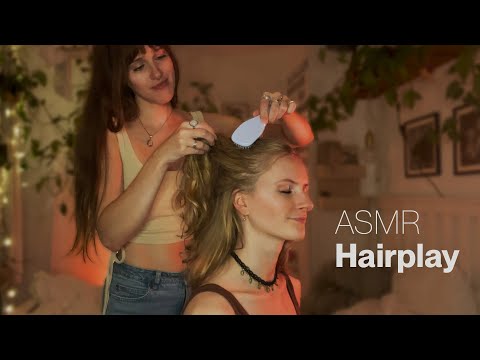 Hairplay with my sister 💜 Personal attention | german