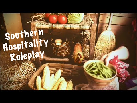 ASMR Southern Hospitality Role-play/Remix (Soft Spoken) Shucking corn/snapping beans. Fun spoof.