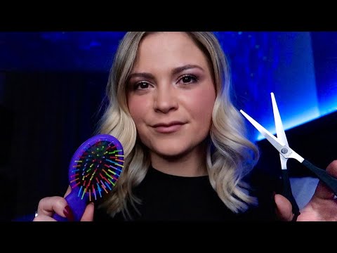 ASMR | Best Friend Gives You A Haircut & Straightens Your Hair 💇‍♀️