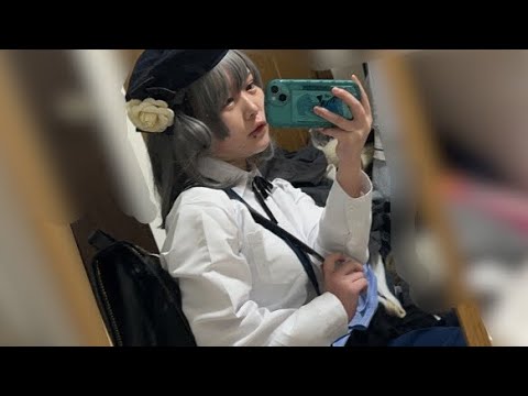 ASMR  鳩羽つぐのコスプレで顔タッピング　tapping the face