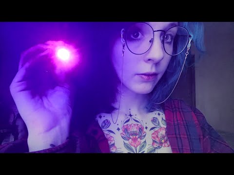 Asmr can you follow the light? (Personal attention eye exam)