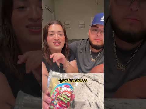 My husband and I trying the Viral mix gummies from TikTok 😋
