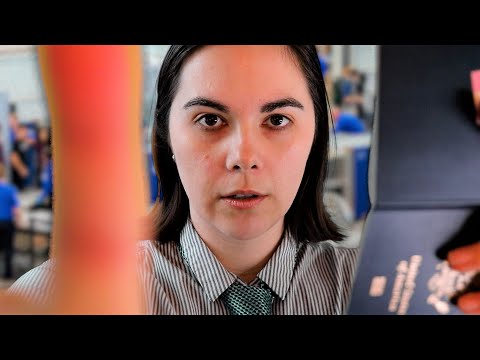 ASMR TSA Body Search and Questioning ✈ Gloves, Light, Fabric