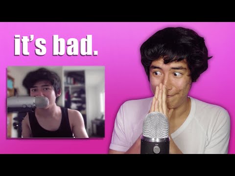 ASMRtist reacts to first ASMR video