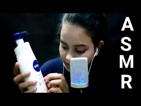 ASMR Relaxing Lotion Sounds For Asleep - Tapping Hand Movements Whispering