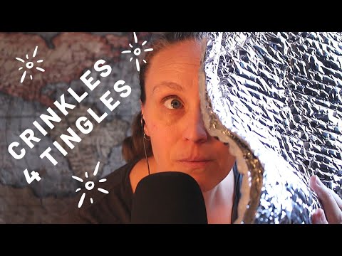 ASMR Crinkles for Tingles & Mic Blowing for Relaxation