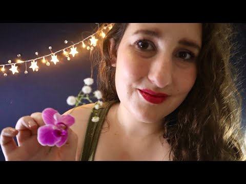 ASMR  🌺 Doing Your Makeup in 1 Minute with Flowers 🌸