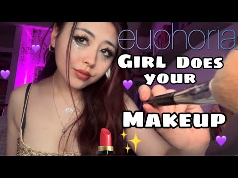 ASMR Euphoria Girl Does Your Make-up 💄✨| euphoria asmr (lofi)