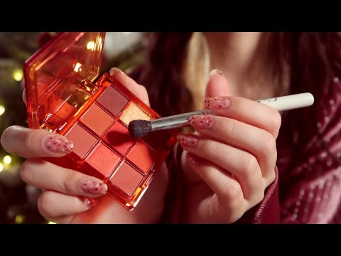Best Friend Does Your Romantic Makeup ❤️ ASMR ROLEPLAY (layered sounds, tapping, whispering)