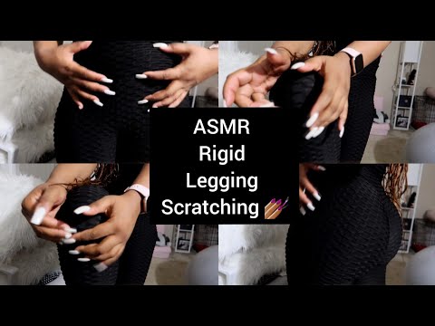 [ASMR] Rigid Legging Scratching & Rubbing 💅🏾 [No Talking] 🥰