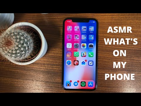 ASMR  WHAT'S ON MY PHONE! (short)