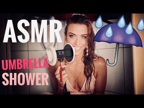 ASMR Gina Carla ❤️ Shower Rain Drops 🚿  Umbrella! #Ultimative ASMR