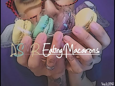 ASMR Eating Macarons || ASMR by KeY ||