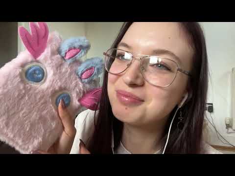 ASMR Relaxing Show and Tell (tapping, lid sounds, close whisper)