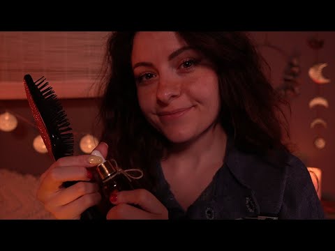 ASMR | Je m’occupe de tes cheveux { soin, brossage, massage… } layered sounds