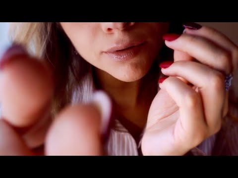 ASMR Personal Attention Face Touching & Whispering | Up Close Slow Hand Movements to make you Sleepy