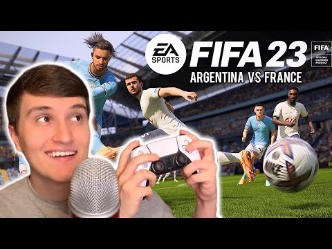 ASMR Gaming | FIFA 23 Argentina vs France Gameplay 🎮⚽️