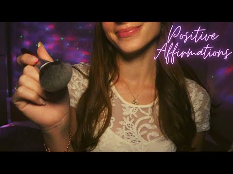 ASMR | Positive Affirmations with Hand Movements and Face Brushing✨