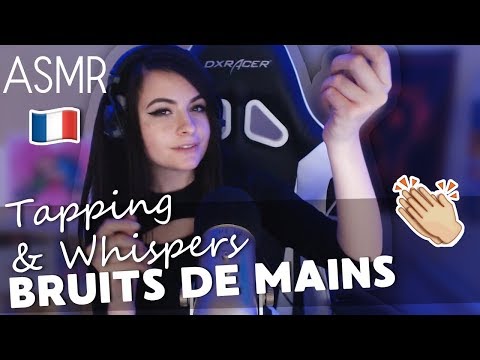 ASMR ⚪️🖐🏻 FROTTEMENTS/BRUITS de mains whispering, tapping