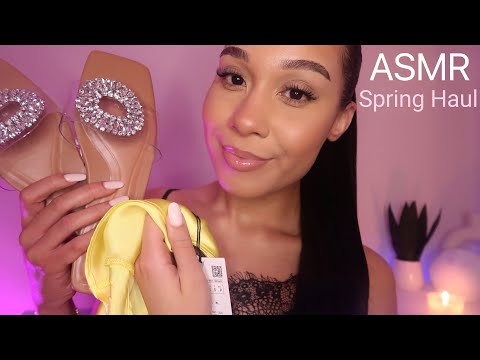 ASMR Tingly Clothing Haul 💖 Fabric sounds, whispers, tapping & rambles