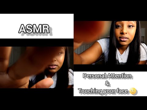 [ASMR] Personal attention, positive affirmations & youching your face for sleep 🌝