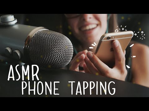 ASMR PHONE TAPPING - also texting and whispering
