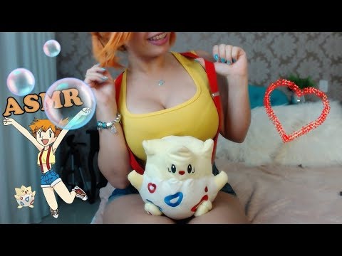 ASMR COSPLAY MISTY Sons para Dormir, Sons de Boca, Bolhas de agua BINAURAL