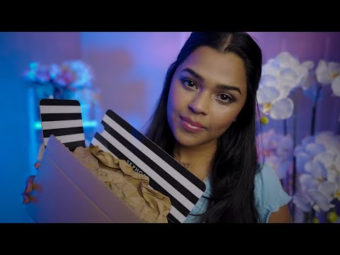 ASMR Makeup Unboxing with Lots of Tingles! ✨ [Whispering, Tapping, Crinkles..]