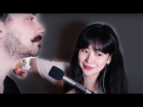[요청폭주]ASMR | 제가 면도해줄게요 #3 | The Real Gillette Shaving Sounds🪒 (feat.🇮🇹)