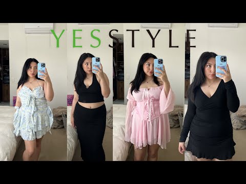 ASMR *MID-SIZE* YESSTYLE TRY ON HAUL ~potential Christmas outfits!!~