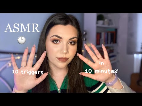 ♡ 10 TRIGGERS IN 10 MINUTES!!! ~ ASMR ♡