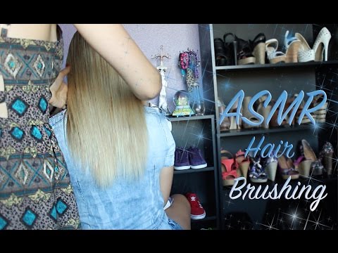 ASMR Hair Play (brushing, straightening)