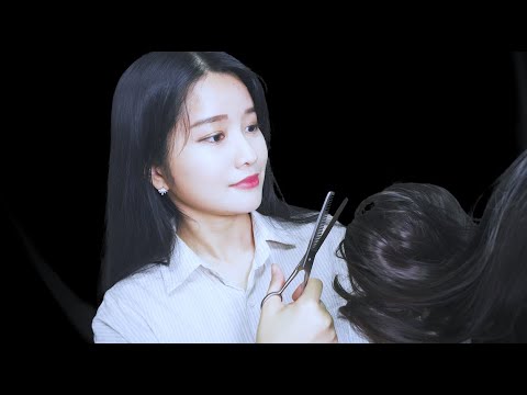 ASMR 머리 • 헤어 손질 사운드 노토킹 Hair Salon Sound / Asmr Korean, Scissoring, Salon / 髪の手入れ, 美容室
