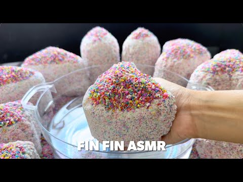 ASMR : Crumbling Gritty Colorful Sand 🍭 #393