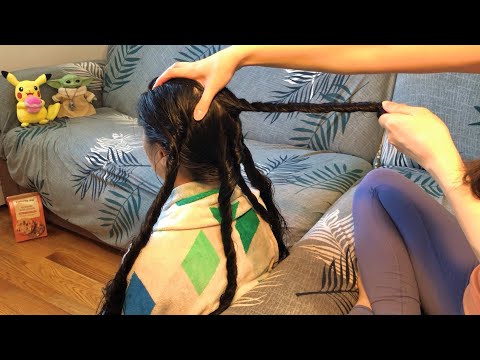 ASMR This HAIR PULLING TECHNIQUE Will Make Your Hair Follicles Tingle!! Scalp Massage 4 Circulation!