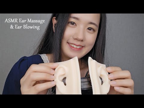 ASMR Ear Massage & Ear Blowing | Ear Cupping, Ear Touching, Ear Tapping, Tascam, 1hour (No Talking)