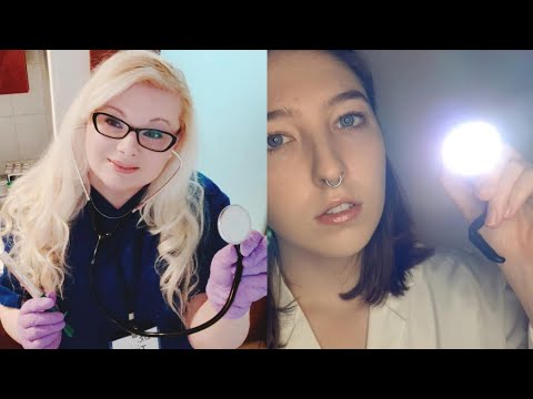 ASMR medical check-up & eye exam | collab with @Old-School ASMR Sounds