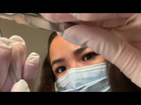 ASMR Dentist cleans your teeth (relaxing roleplay)
