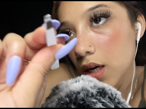 ASMR| A friend does your brows |Mouth sounds, plucking, brushing..