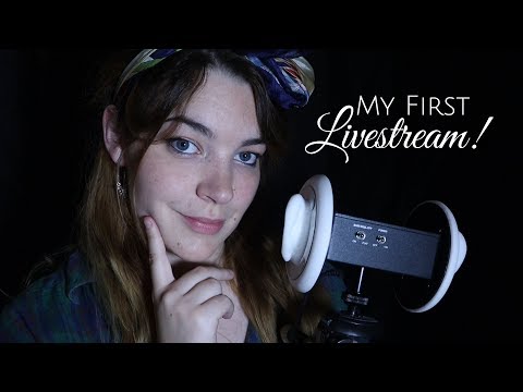 ASMR My First Ever Livestream! (Finally) Ear Massage, Brushing and More [Binaural]