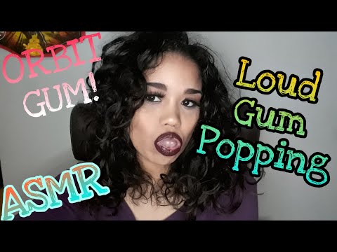 LOUD GUM POPPING.... ASMR VIDEO (REQUESTED)💛