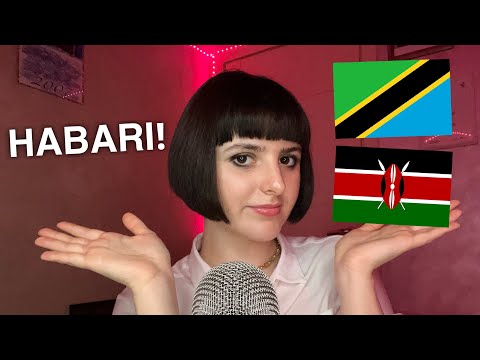 ASMR Teaching You Basic Swahili 🇹🇿 / 🇰🇪 (Ninakufundisha Kiswahili cha msingi)