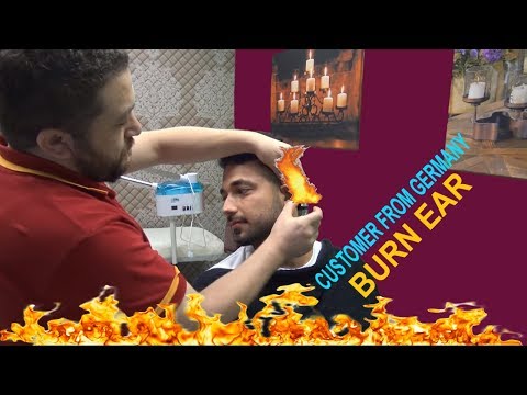 ASMR turkish barber massage=BURN EAR= NECK-EAR CRACK=head,body,back,rolling pin,arm,ear,face massage