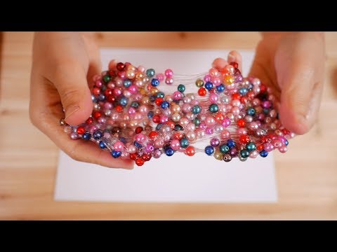 [ASMR] 대박 진주 슬라임 리얼 사운드!! | 한노시 #5 | pearl slime touching