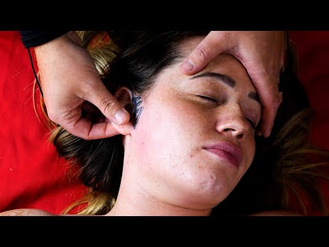 ASMR Ear Massage | Real Person with Jade Tools and Brushes