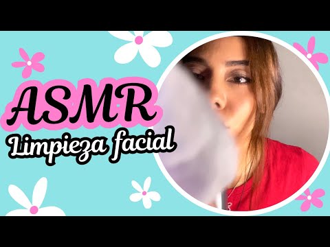 ASMR | Limpieza Facial ✨🩵 asmr en español
