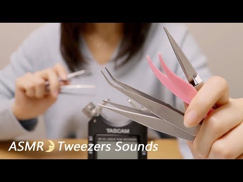 [Japanese ASMR] Tweezers Sounds / Whispering / 6種類のピンセットの音